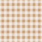 Gingham Plaid Check Pattern in Neutral Warm Camel Tan Beige Coffee Mug Gallery Image 2