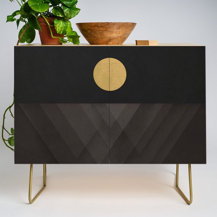 Moon Reflection on Quiet Ocean Credenza Gallery Image 1