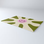 Retro Flower Vintage 70s Groovie Rug Gallery Image 3