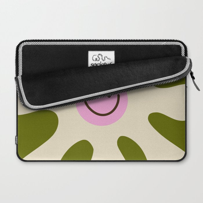 Retro Flower Vintage 70s Groovie Laptop Sleeve Gallery Image 2