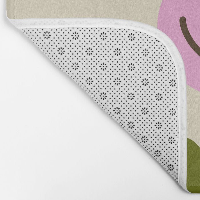 Retro Flower Vintage 70s Groovie Bath Mat Gallery Image 2