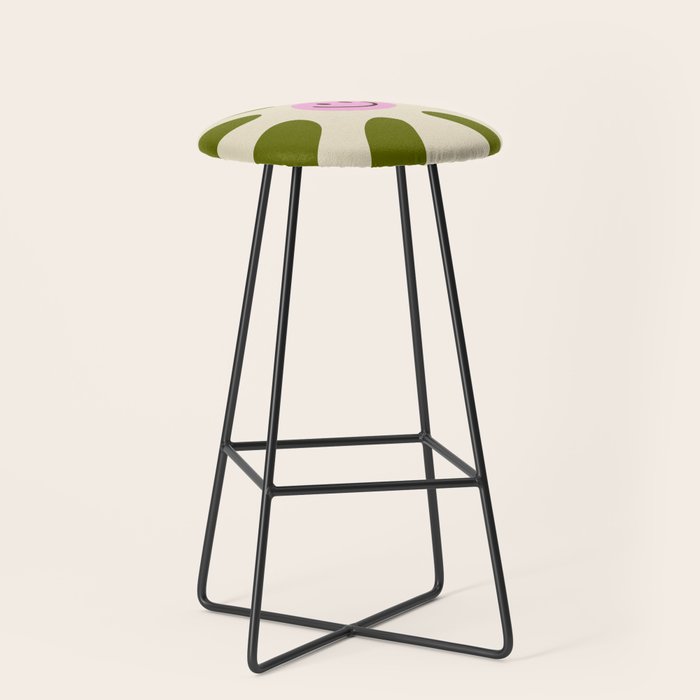 Retro Flower Vintage 70s Groovie Stool Gallery Image 1