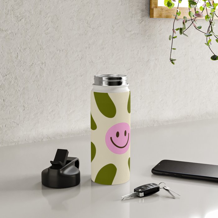 Retro Flower Vintage 70s Groovie Water Bottle Gallery Image 4