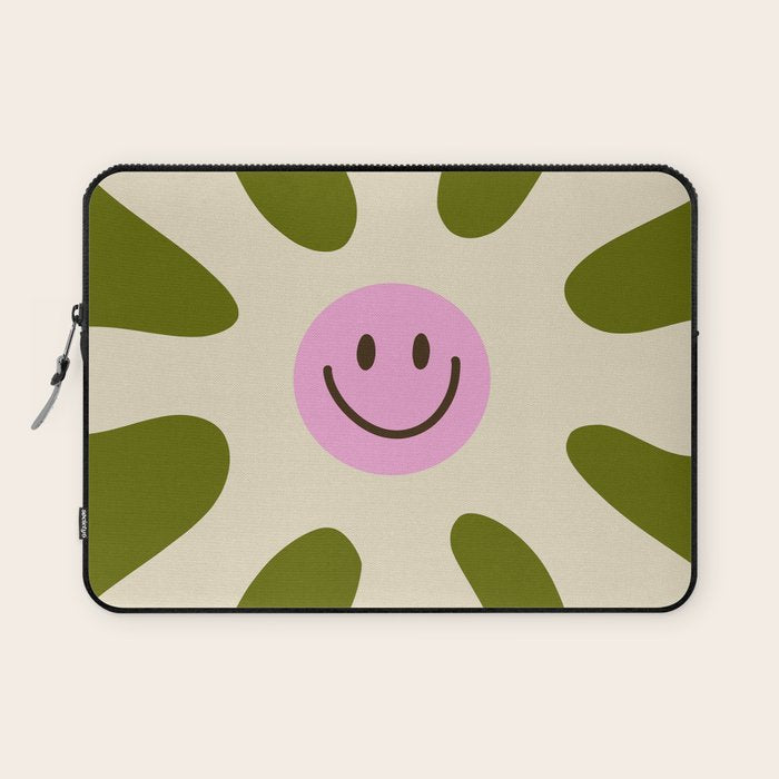 Retro Flower Vintage 70s Groovie Laptop Sleeve Gallery Image 1