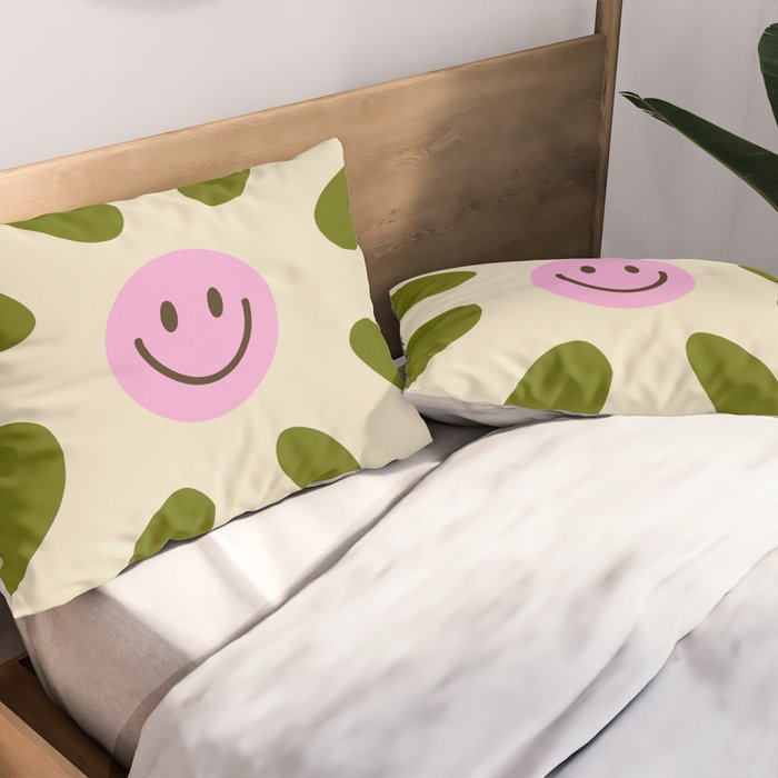 Retro Flower Vintage 70s Groovie Pillow Sham Gallery Image 2