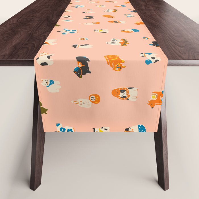 Japanese folk toys Table Runner Gallery Image 1