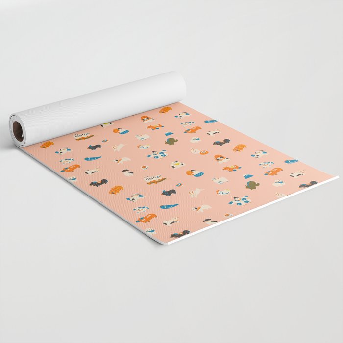 Japanese folk toys Yoga Mat Gallery Image 2