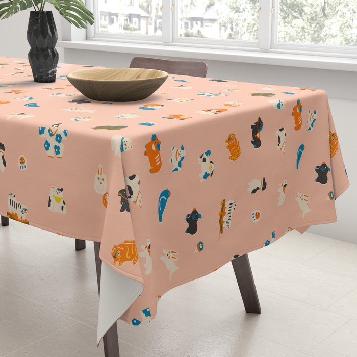 Japanese folk toys Tablecloth Gallery Image 3