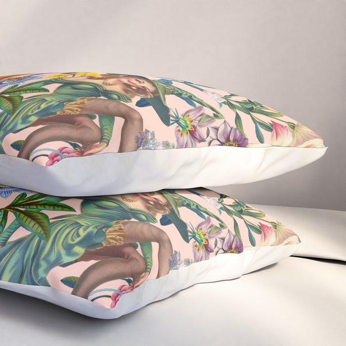 Floral and Pin-Up Girls V - II Pillow Sham Gallery Image 3