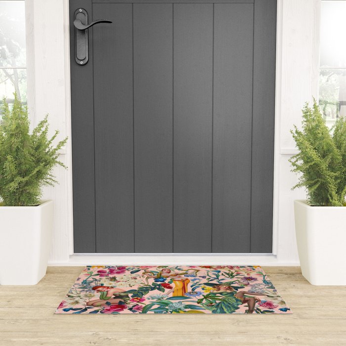 Floral and Pin-Up Girls V - II Welcome Mat Gallery Image 3