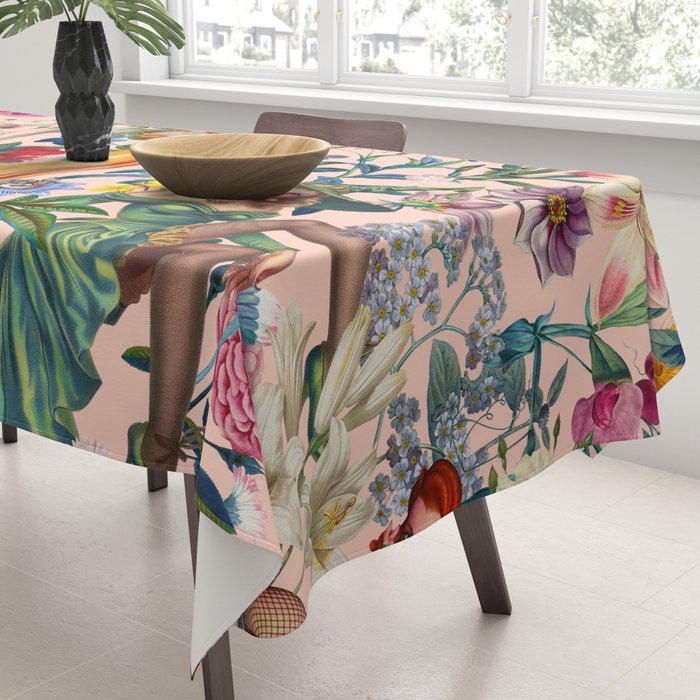 Floral and Pin-Up Girls V - II Tablecloth Gallery Image 3