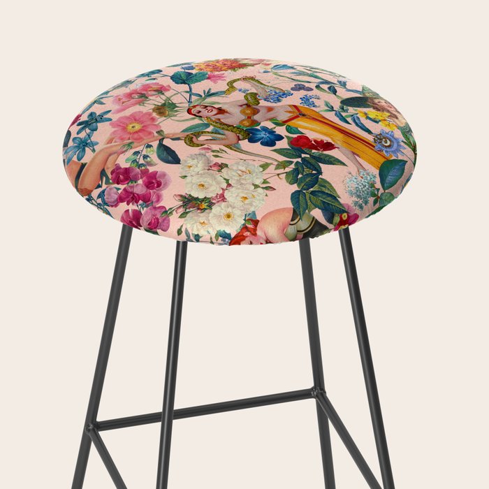Floral and Pin-Up Girls V - II Stool Gallery Image 2