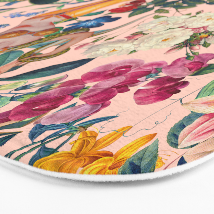 Floral and Pin-Up Girls V - II Bath Mat Gallery Image 3