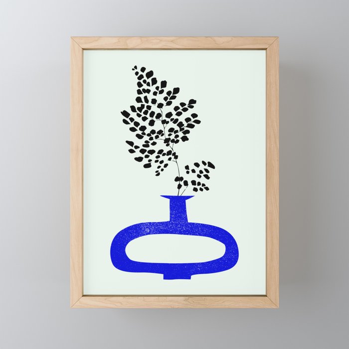The Blue Vase 02 Mini Art Print Gallery Image 1