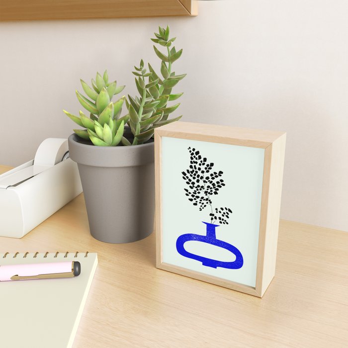 The Blue Vase 02 Mini Art Print Gallery Image 2