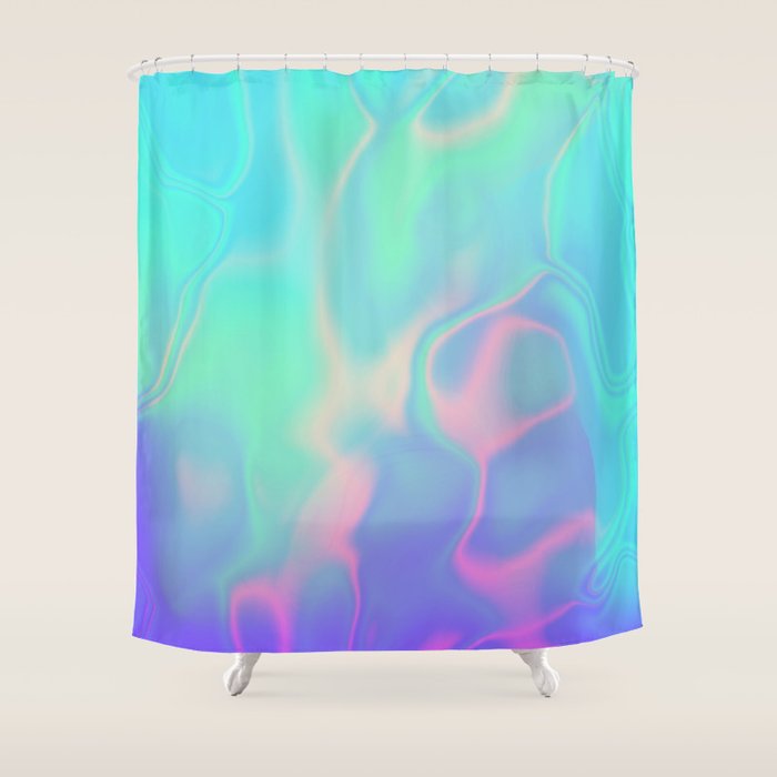 Rainbow Sea Shower Curtain Gallery Image 1