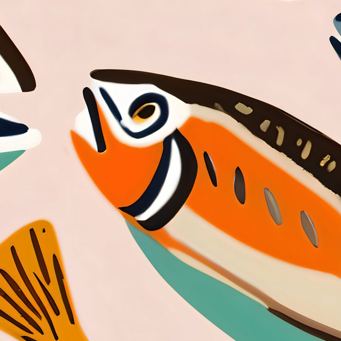 Sardines, Colorful Bohemian Eclectic Fish Animals, Ocean Life Seawater Quirky Whimsical, Pastel Illustration Painting Coffee Mug Gallery Image 2