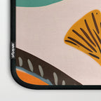 Sardines, Colorful Bohemian Eclectic Fish Animals, Ocean Life Seawater Quirky Whimsical, Pastel Illustration Painting Laptop Sleeve Gallery Image 3