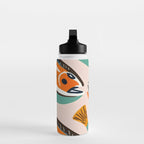 Sardines, Colorful Bohemian Eclectic Fish Animals, Ocean Life Seawater Quirky Whimsical, Pastel Illustration Painting Water Bottle Gallery Image 3