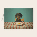Dachshund Waiting For Breakfast Laptop Sleeve Gallery Image 1