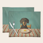 Dachshund Waiting For Breakfast Placemat Gallery Image 1