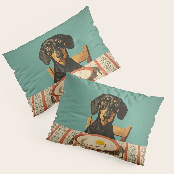 Dachshund Waiting For Breakfast Pillow Sham Gallery Image 3