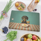 Dachshund Waiting For Breakfast Cutting Board Gallery Image 2