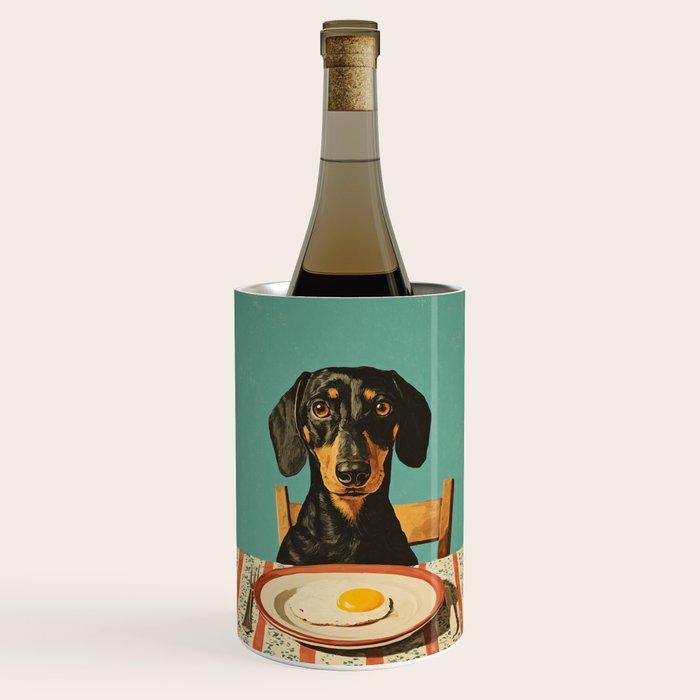Dachshund Waiting For Breakfast Wine Chiller Gallery Image 1