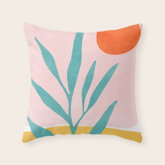 The Peaceful Place Abstract Landscape Throw Pillow Gallery Image 6