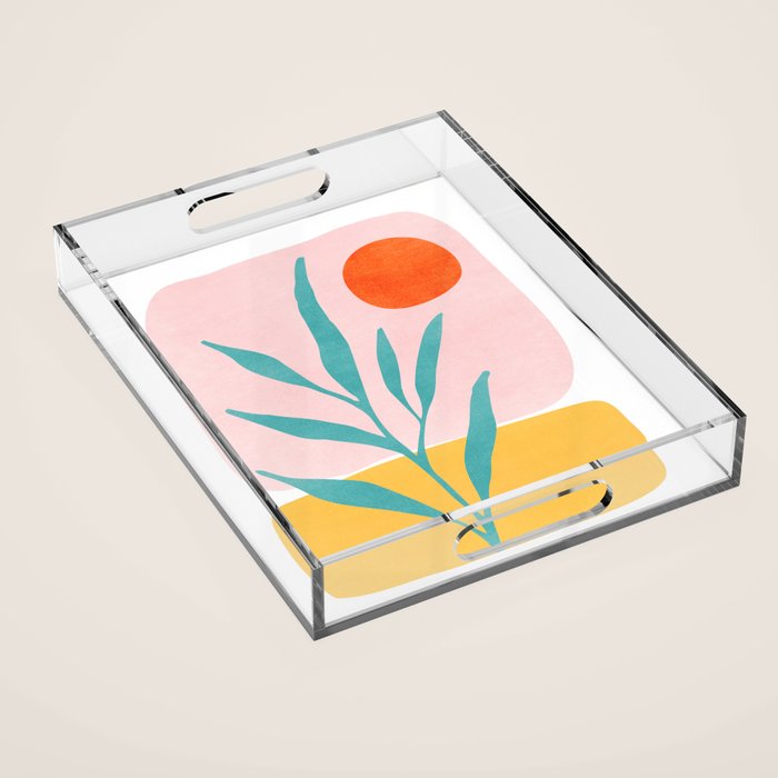 The Peaceful Place Abstract Landscape Acrylic Tray Gallery Image 1
