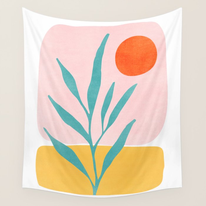 The Peaceful Place Abstract Landscape Wall Tapestry Gallery Image 4
