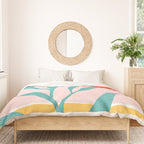 The Peaceful Place Abstract Landscape Duvet Cover Gallery Image 3