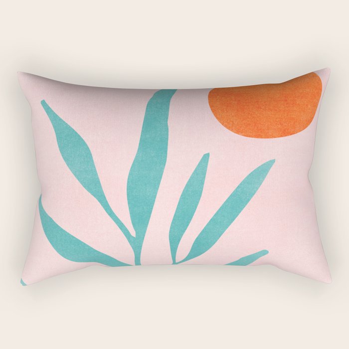 The Peaceful Place Abstract Landscape Rectangular Pillow Gallery Image 2