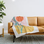 The Peaceful Place Abstract Landscape Throw Blanket Gallery Image 1