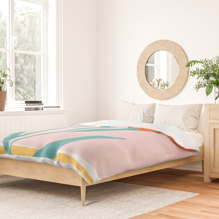 The Peaceful Place Abstract Landscape Duvet Cover Gallery Image 2