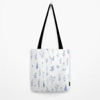 Wildflowers in blue Tote Bag Gallery Image 2