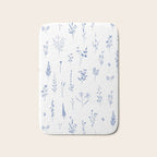 Wildflowers in blue Bath Mat Gallery Image 1