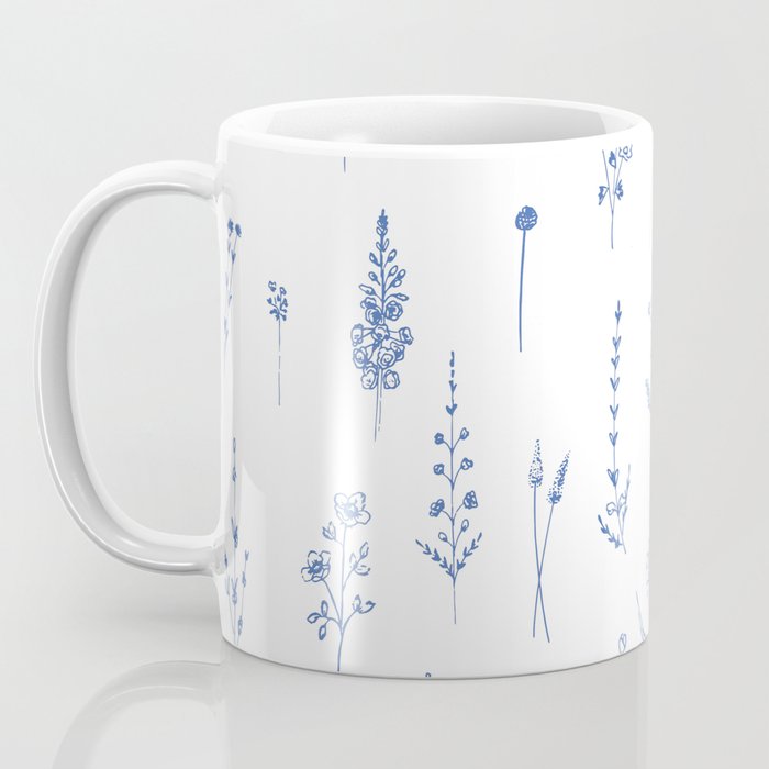 Wildflowers in blue Coffee Mug Gallery Image 3