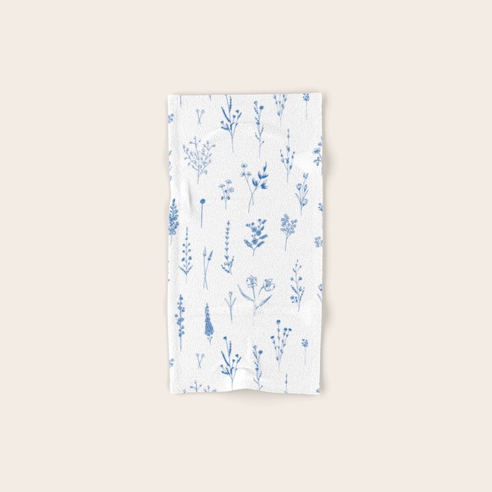 Wildflowers in blue Bath Towel Gallery Image 1