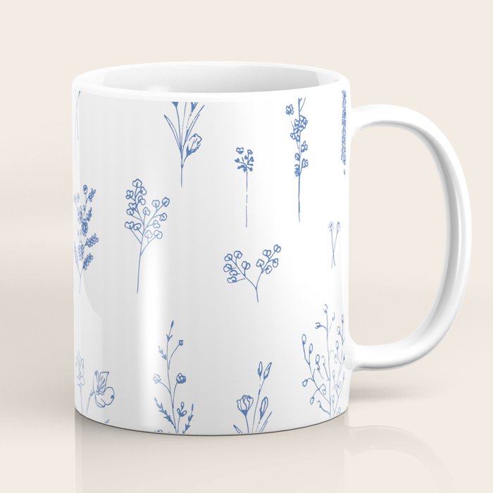 Wildflowers in blue Coffee Mug Gallery Image 1