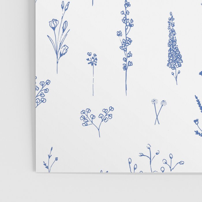 Wildflowers in blue Poster Gallery Image 3