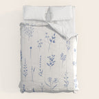 Wildflowers in blue Comforter Gallery Image 6