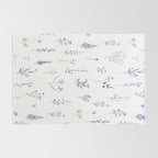 Wildflowers in blue Rug Gallery Image 2