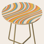 Wavy Stripes XX - Retro Summer Side Table Gallery Image 2
