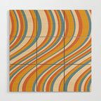 Wavy Stripes XX - Retro Summer Wood Wall Art Gallery Image 1