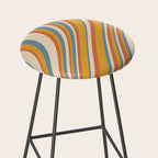 Wavy Stripes XX - Retro Summer Stool Gallery Image 2