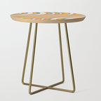 Wavy Stripes XX - Retro Summer Side Table Gallery Image 1