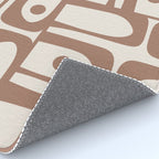 Mid Century Modern Piquet Pattern 1 Inspired by PANTONE 17 1230 Color of the Year Mocha Mousse Rug Gallery Image 4