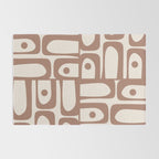 Mid Century Modern Piquet Pattern 1 Inspired by PANTONE 17 1230 Color of the Year Mocha Mousse Rug Gallery Image 2