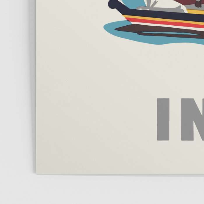 India Vintage Travel Poster, 1950s Poster Gallery Image 3